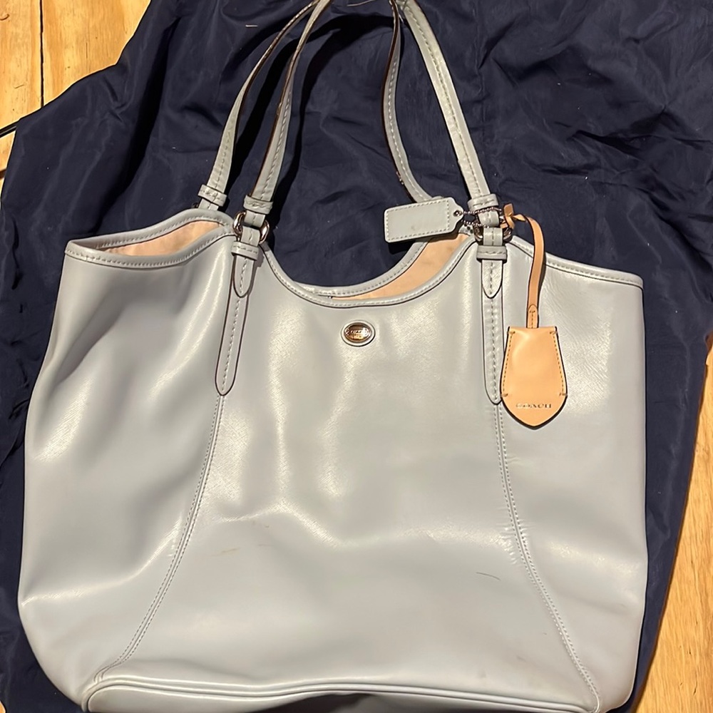 Coach tote bag baby blue